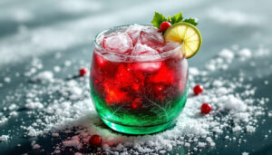 Margarita de Noël : recette au sirop de canneberge et citron vert