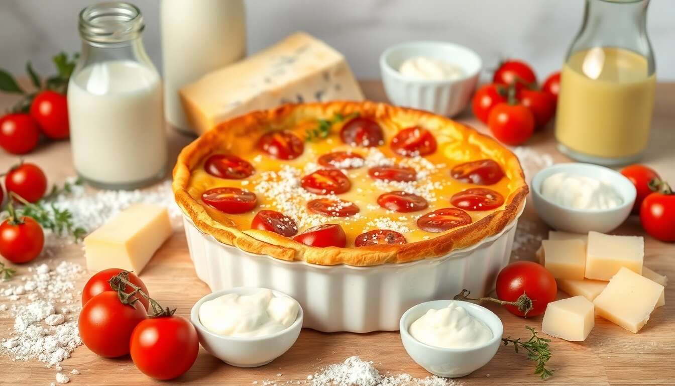Clafoutis de tomates au Roquefort : une recette savoureuse
