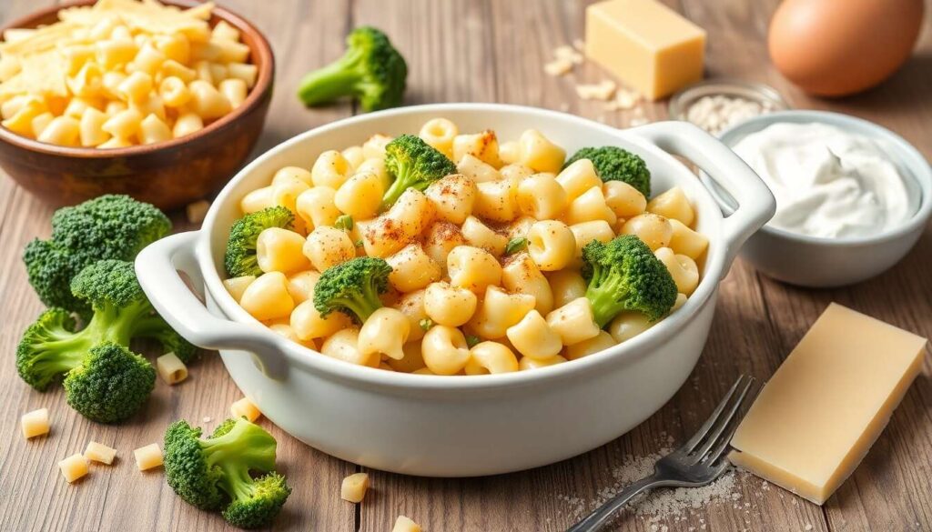 Gratin de brocolis et macaronis : recette savoureuse