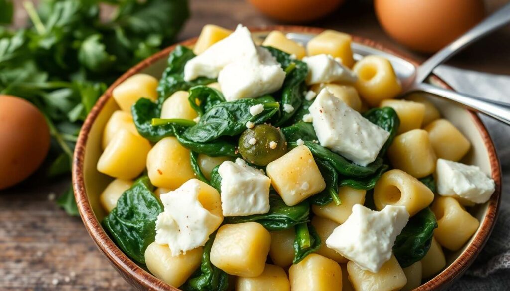 Poêlée de gnocchis aux épinards et au gorgonzola recette facile et rapide