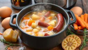 Potée à la cocotte-minute : recette rapide et savoureuse