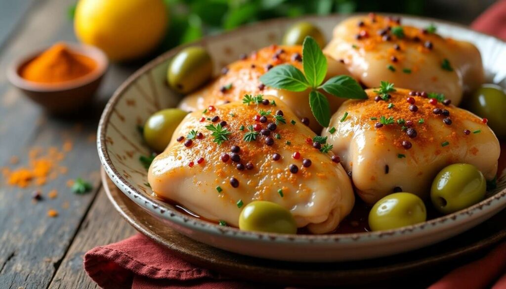 Poulet aux olives à la marocaine : une recette savoureuse