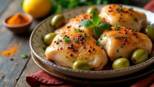 Poulet aux olives à la marocaine : une recette savoureuse