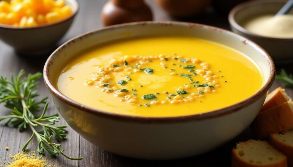 Velouté de maïs doux : recette facile et savoureuse