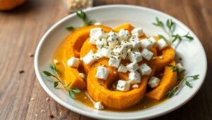 Potimarron rôti à la feta : recette gourmande au four