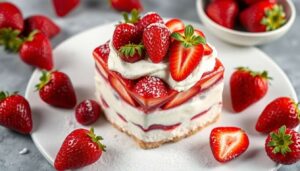 Tiramisu aux fraises : remplacez le mascarpone par cet ingrédient du quotidien pour une version peu calorique
