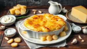 Gratin de pommes de terre au camembert : recette facile et savoureuse