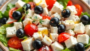 Recette authentique de salade grecque : tomate, concombre, feta