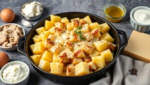 Gratin de morue facile au four : recette savoureuse