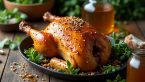 Pintade au four : recette savoureuse en famille