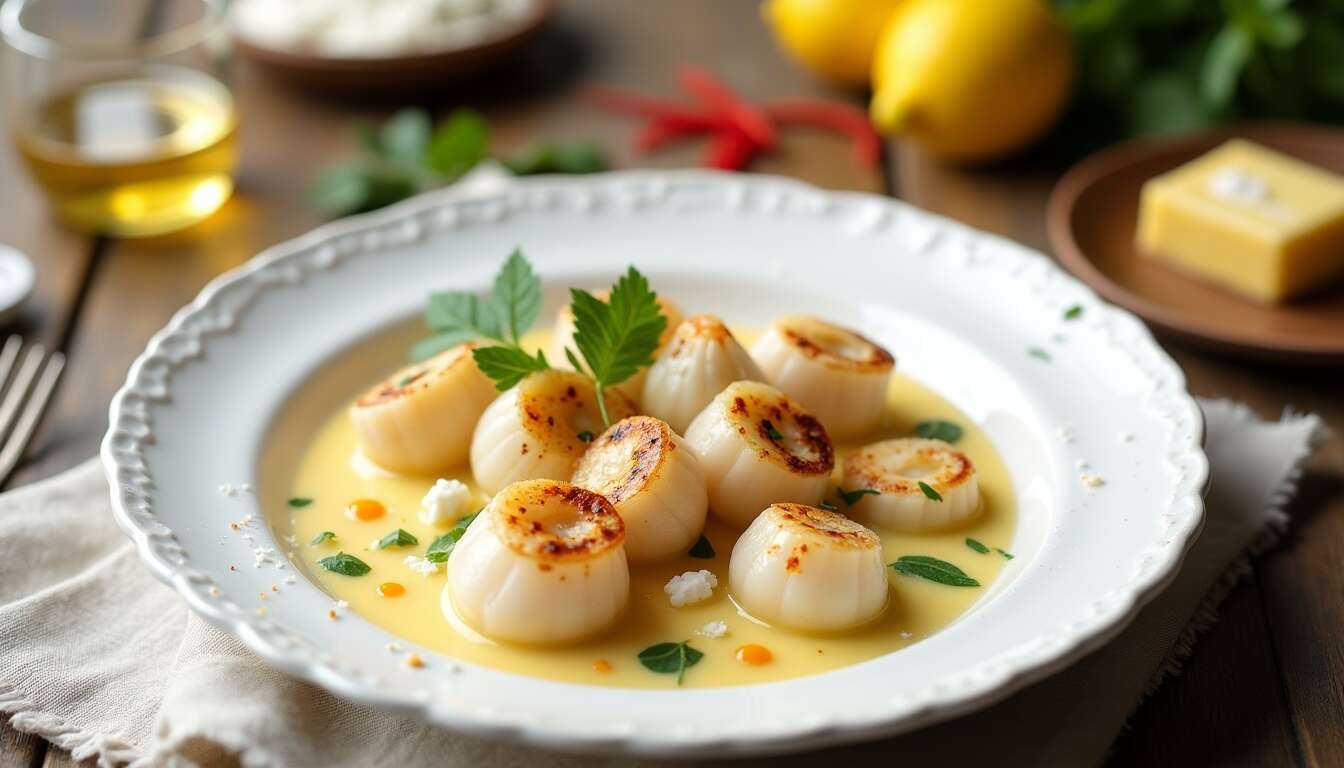 Blanquette de Noix de Saint-Jacques : recette Savoureuse et Facile