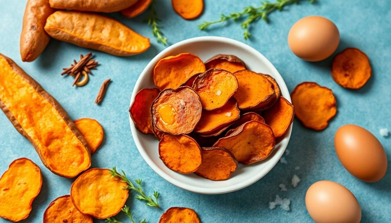 Recette rapide : chips de patate douce maison