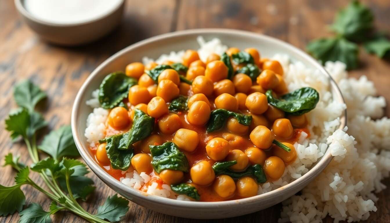 Curry de pois chiche : la recette facile et prête en 15 minutes