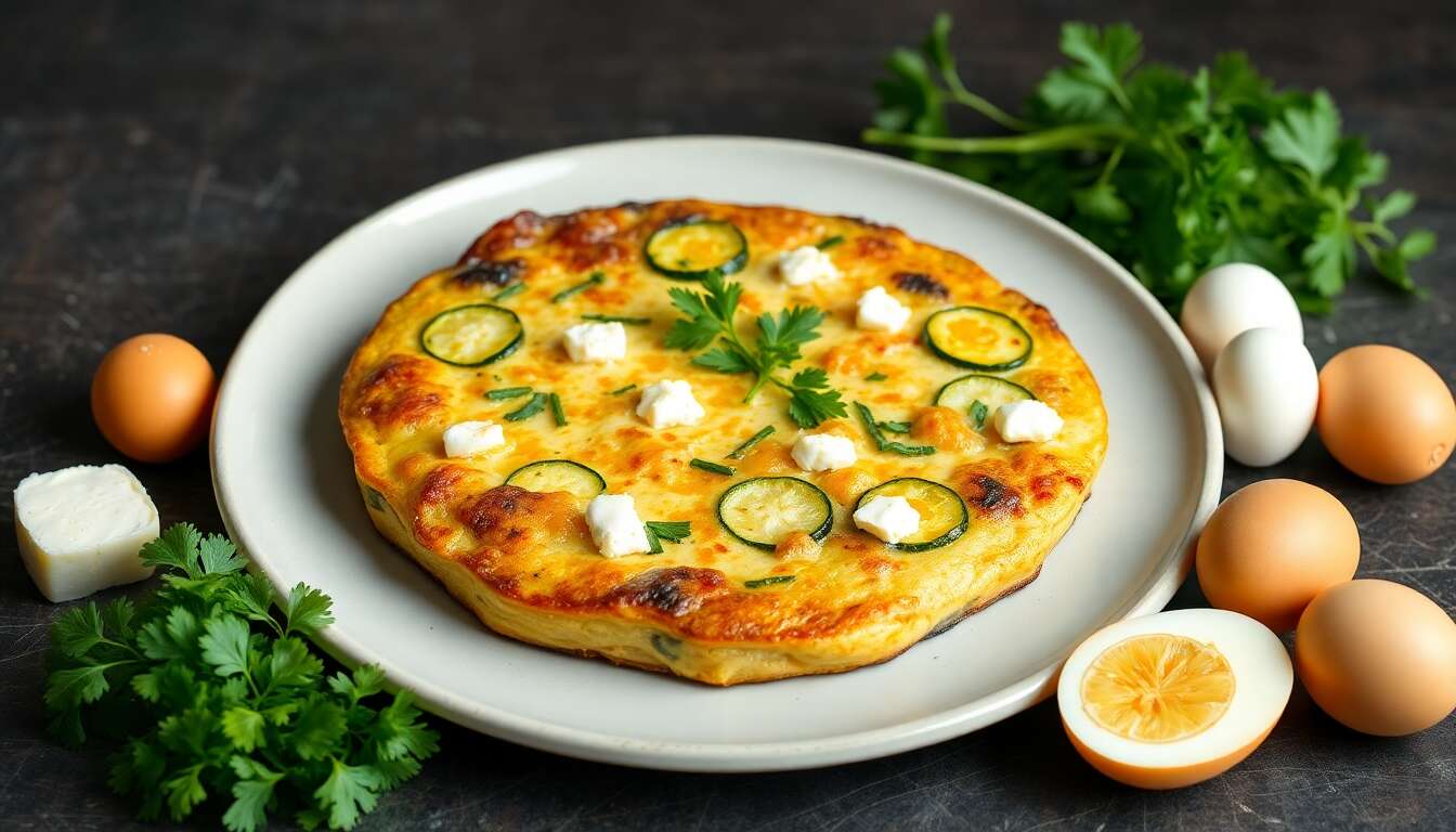 Frittata de courgette : la recette saine en seulement 5 minutes de préparation