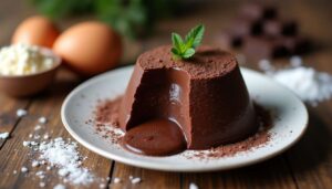 C’est la recette la plus rapide du fondant au chocolat, 5 minutes de cuisson sans four suffisent