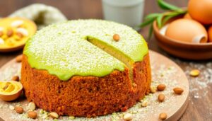 Cake à la pistache sans gluten : recette gourmande