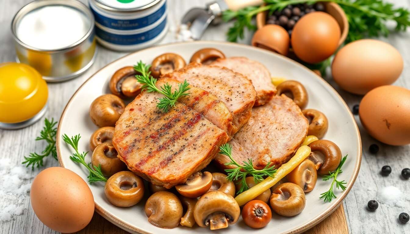 Filet mignon de porc aux champignons : recette savoureuse