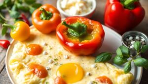 Recette d'omelette aux poivrons savoureuse et facile