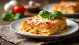 Lasagnes au poulet et champignons : recette savoureuse à découvrir