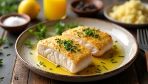 Lieu jaune au beurre de ciboulette : recette savoureuse et simple