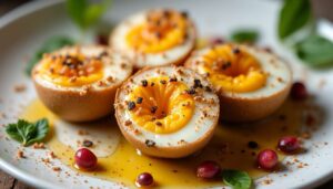 Recette d’œufs de caille cuits durs assaisonnés