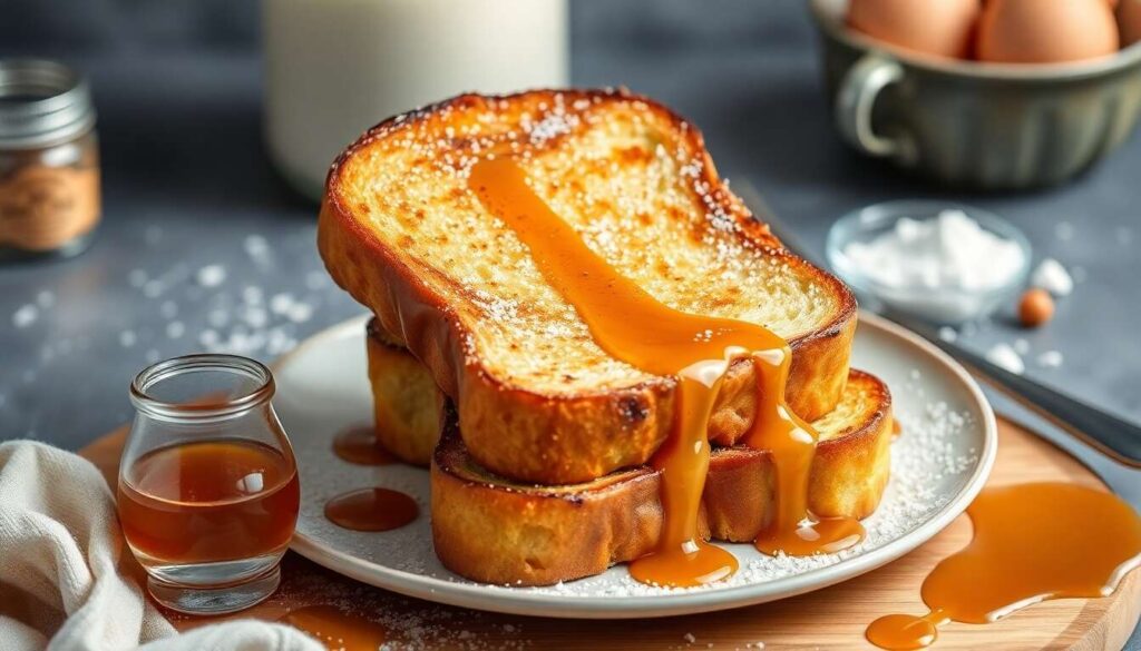Recette de brioche perdue au caramel facile et délicieuse