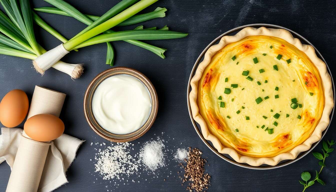 Recette facile : quiche aux poireaux savoureuse