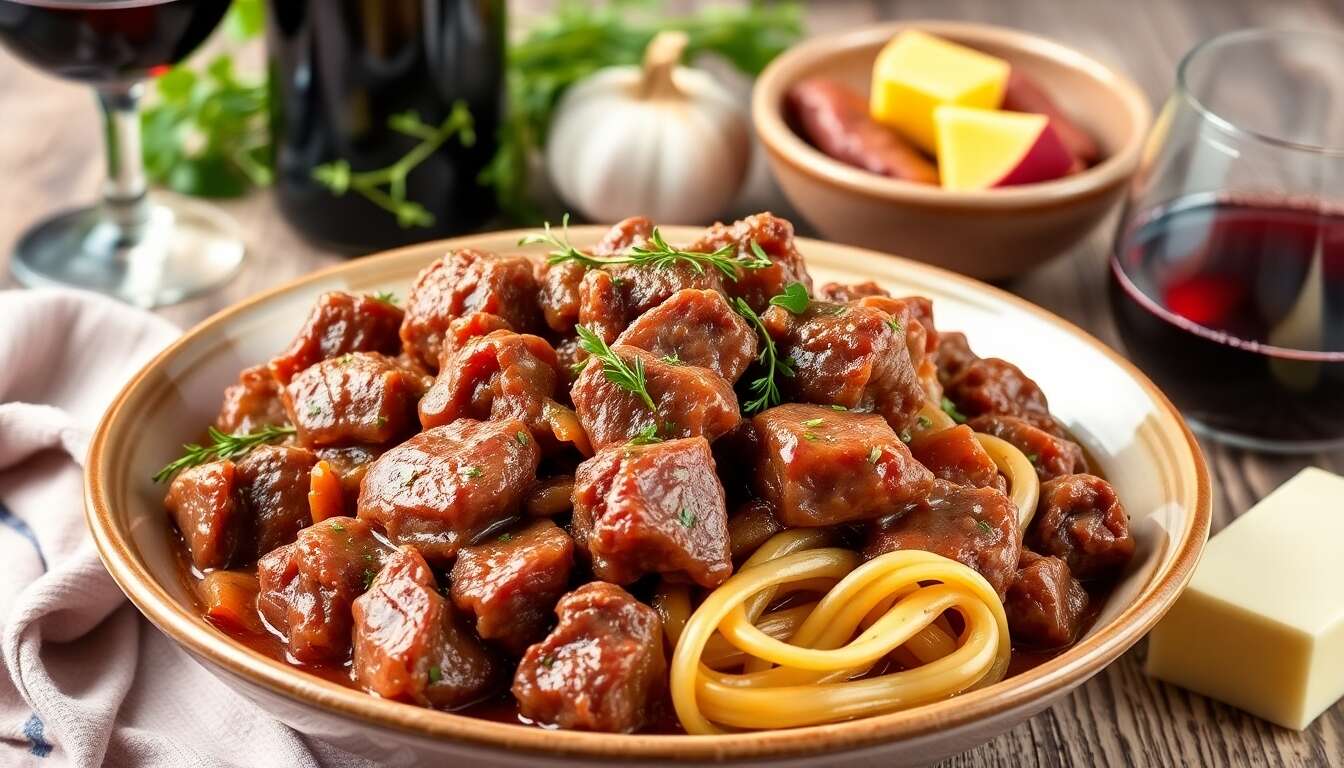 Comment obtenir une viande bien tendre et filante dans le boeuf bourguignon ?