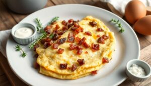 Recette d'omelette aux lardons : facile et savoureuse