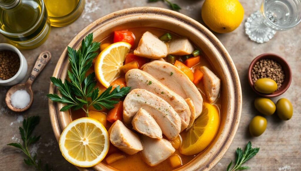Tajine de poulet aux légumes et citron confit : recette savoureuse