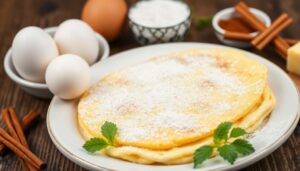 Omelette au sucre : recette facile et gourmande