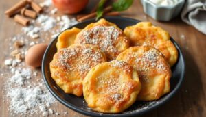 Beignets aux pommes à la poêle : recette facile et rapide