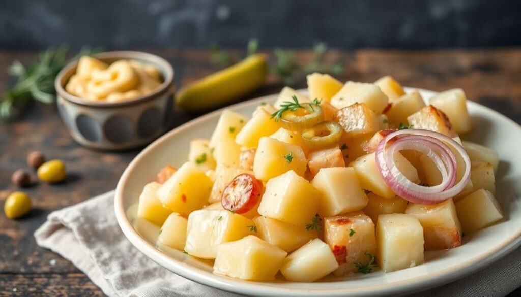 Salade pommes de terre et cervelas : recette savoureuse et facile