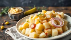 Salade pommes de terre et cervelas : recette savoureuse et facile