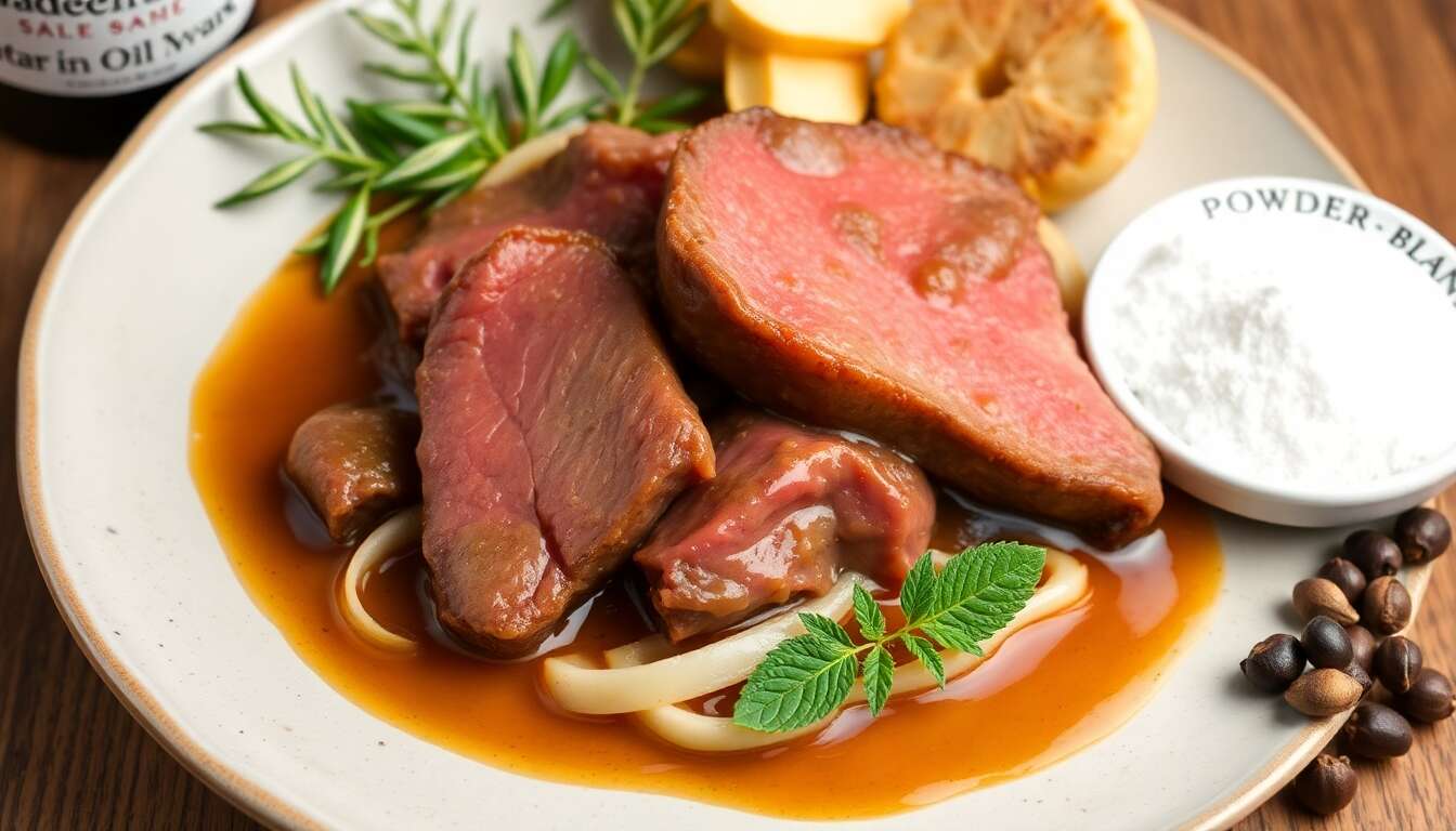 Découvrez la recette de langue de bœuf sauce Madère