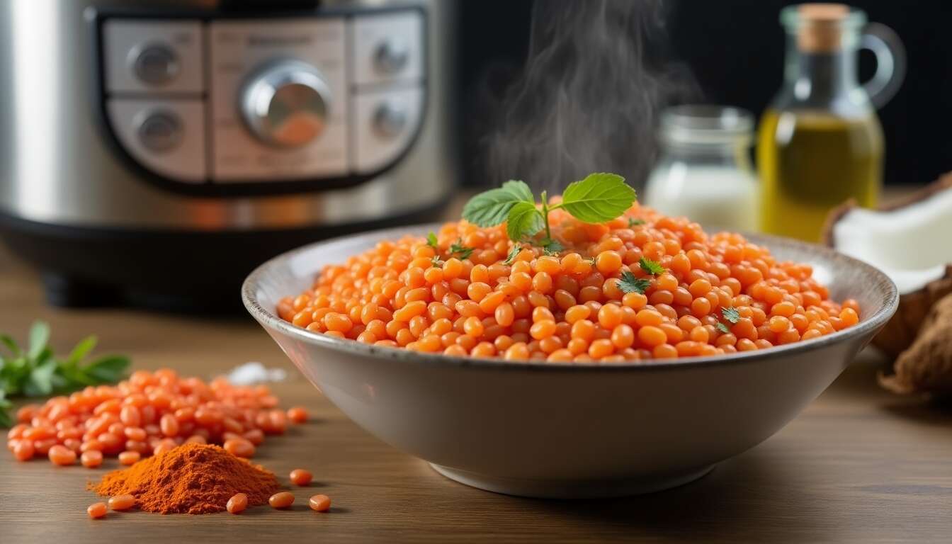 Lentilles corail au Thermomix : recette facile et rapide