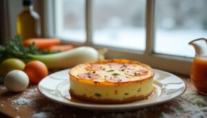 Voici une recette de flan aux légumes d’été prêt à moins de 300 calories