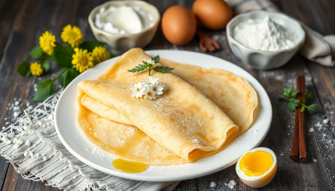 Crêpes à la Maïzena : une recette sans farine