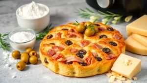 Cake au jambon et olives à l'Airfryer : recette facile