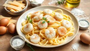 Recette de tagliatelles aux noix de Saint-Jacques