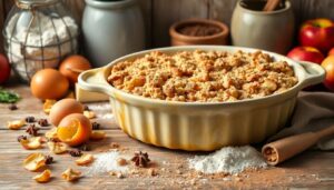 Crumble aux pommes rapide : recette facile et savoureuse