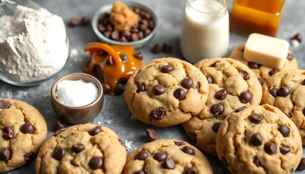 Cookies au caramel beurre salé et chocolat : recette gourmande
