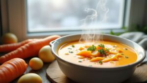 Velouté de carottes et pommes de terre : la recette facile
