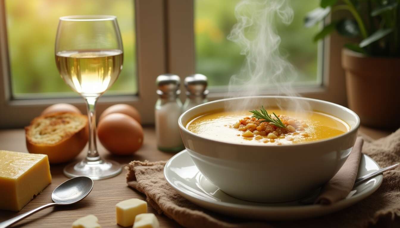 Recette de soupe à l&rsquo;oignon au vin blanc : délice réconfortant
