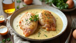Cuisse de poulet à la crème : recette facile et savoureuse