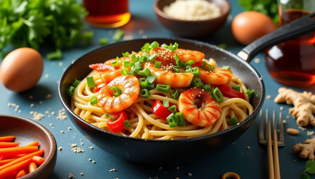 Wok de crevettes aux légumes : recette facile et savoureuse
