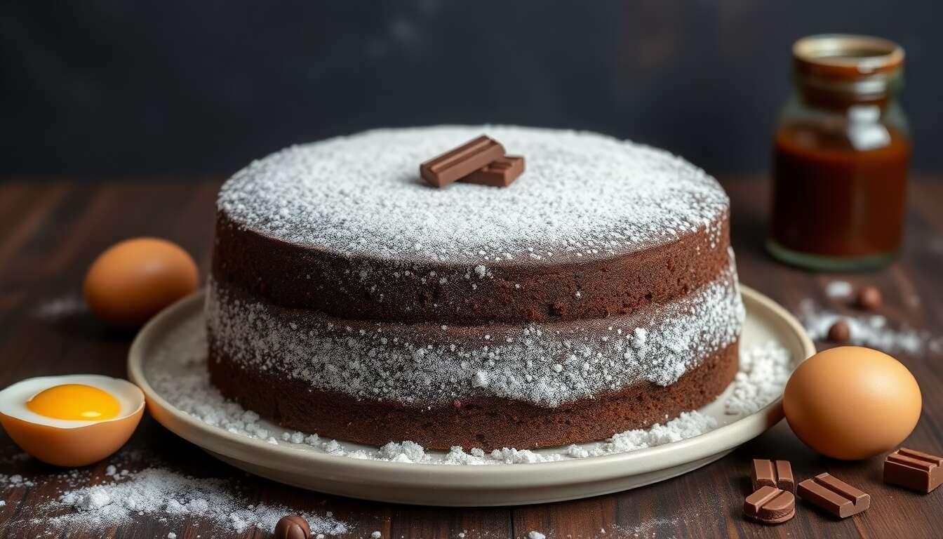 Cette recette de gâteau au chocolat ne nécessite ni beurre ni crème et reste ultra gourmand