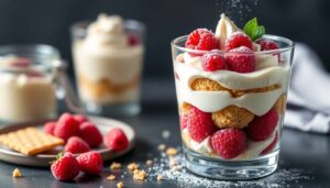 Verrine Mascarpone, framboises et Spéculoos : recette Gourmande