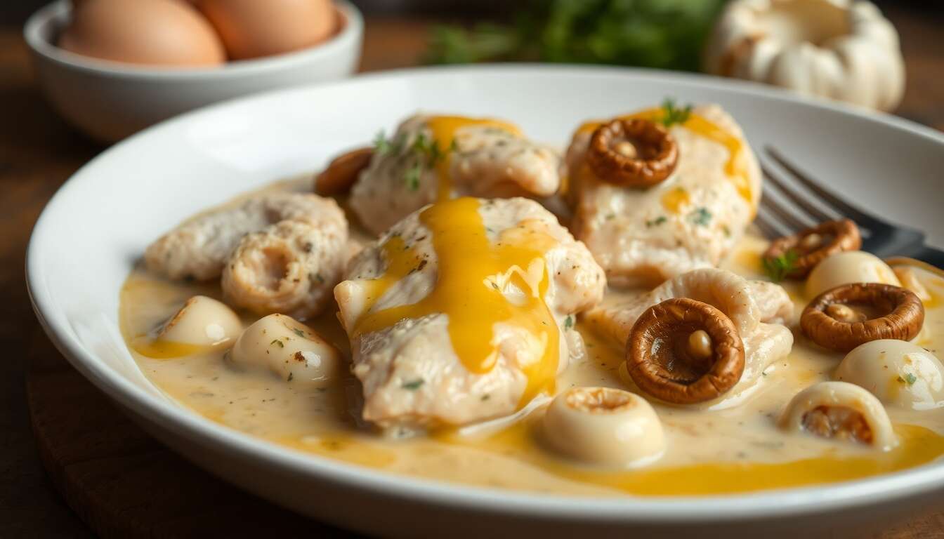 Blanquette de poulet facile au Cookeo