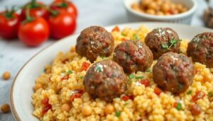 Recette de couscous aux boulettes de viande : saveurs orientales à table